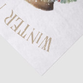 雪だるま水彩冬のクリスマス 薄葉紙 (詳細)