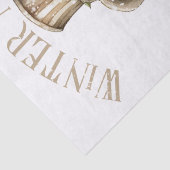 雪だるま水彩冬のクリスマス 薄葉紙 (詳細)