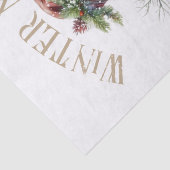 雪だるま水彩冬のクリスマス 薄葉紙 (詳細)