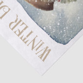 雪だるま水彩冬のクリスマス 薄葉紙 (詳細)