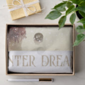 雪だるま水彩冬のクリスマス 薄葉紙 (ギフト)