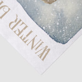 雪だるま水彩冬のクリスマス 薄葉紙 (詳細)