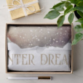 雪だるま水彩冬のクリスマス 薄葉紙 (ギフト)