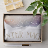 雪だるま水彩冬のクリスマス 薄葉紙 (ギフト)