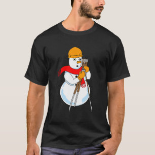 雪だるま測量士 Tシャツ