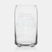 雪だるま漫画おもしろいスケッチ ガラス缶 (裏面)