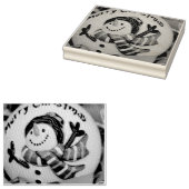 雪だるま球 ラバースタンプ (押印)