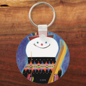 雪だるま用スキー キーホルダー (正面)