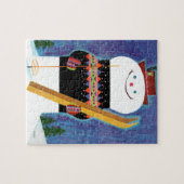 雪だるま用スキー ジグソーパズル (横)