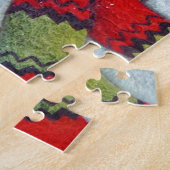 雪だるま着用スカーフ ジグソーパズル (側面)