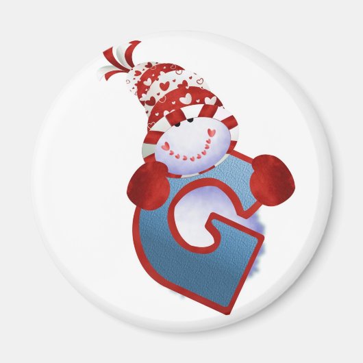 雪だるま磁石 マグネット (正面)