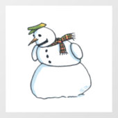 雪だるま窓貼り ウィンドウサイン (シート)