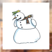 雪だるま窓貼り ウィンドウサイン (シート2)