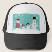 雪だるま系 キャップ (正面)