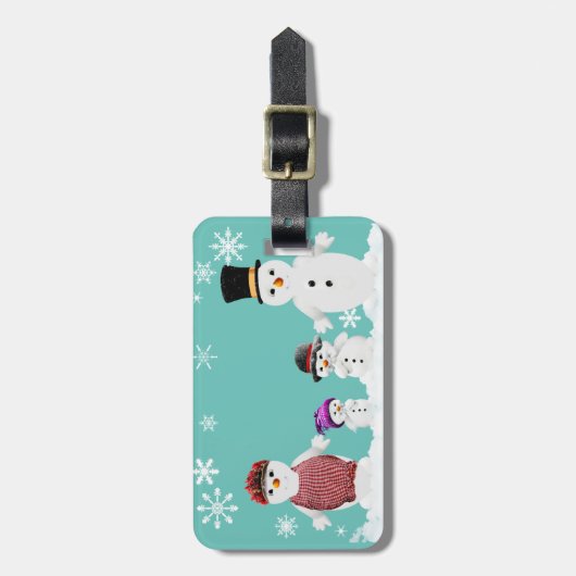 雪だるま系 ラゲッジタグ (正面縦)