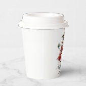 雪だるま紙カップ蓋 紙コップ (右)