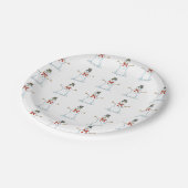 雪だるま紙プレート ペーパープレート (アングル)