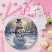 雪だるま紙プレートHAMbyWG ペーパープレート (パーティー)