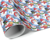 雪だるま紙 ラッピングペーパー (ロールコーナー)