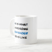 雪だるま素晴らし。 コーヒーマグカップ (正面左)