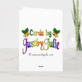 雪だるま義理の母クリスマスカード シーズンカード (裏面)