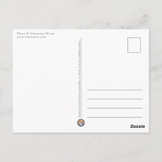 雪だるま自然写真はがき ポストカード (裏面)