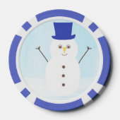 雪だるま芸術 ポーカーチップ (裏面)