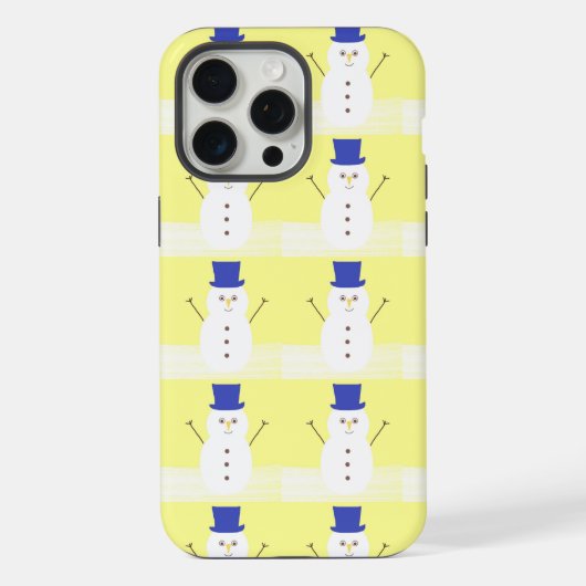 雪だるま芸術 iPhoneケース (裏面)