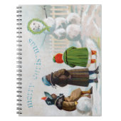 雪だるま螺旋写真ノートブック ノートブック (正面)