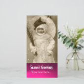 雪だるま衣装写真テンプレート シーズンカード (スタンド正面)