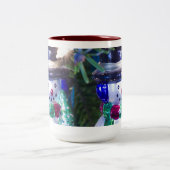 雪だるま装飾品 ツートーンマグカップ (中央)