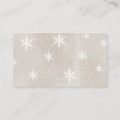 雪だるま赤ちゃんシャワーおむつラッフル エンクロージャーカード (裏面)