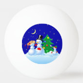 雪だるま踊り 卓球ボール (正面)