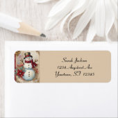 雪だるま迷惑メールページ ラベル (インサイチュ)