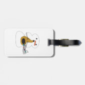 雪だるま遊のサクソフォンかわいい音符 ラゲッジタグ (裏面横)