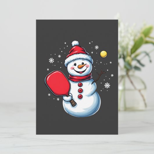 雪だるま遊のスピックボールスポーツクリスマス恋人 招待状 (スタンド正面)