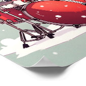 雪だるま遊ズ・ザ・ドラム ポスター (角)