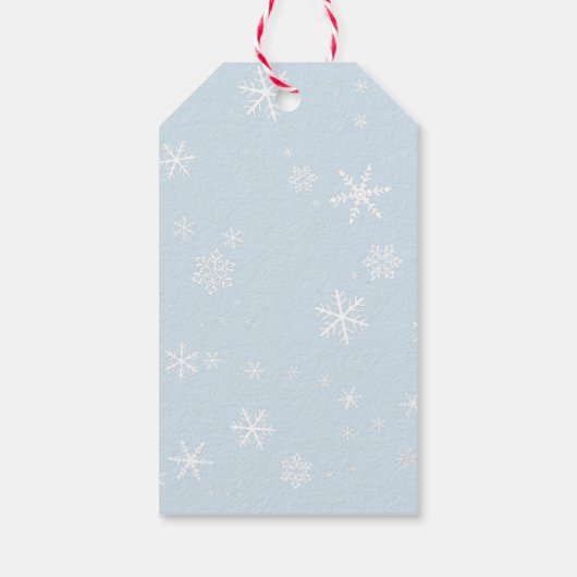 雪だるま配信クリスマスラベル 子供へ ギフトタグ (裏面)