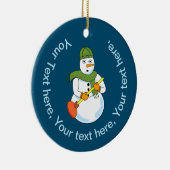 雪だるま配管工 セラミックオーナメント (右)