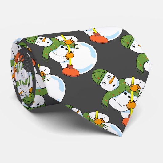 雪だるま配管工 ネクタイ (ロール)