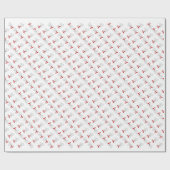 雪だるま長袖 ラッピングペーパー (フラット)