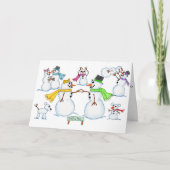 雪だるま雪玉 カード (正面)