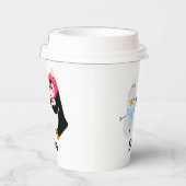 雪だるま霜の降りたとペンギン 紙コップ (右)