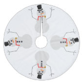 雪だるま霜の降りたのスカート フリース ツリースカート (正面)