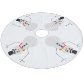 雪だるま霜の降りたのスカート フリース ツリースカート (アングル)