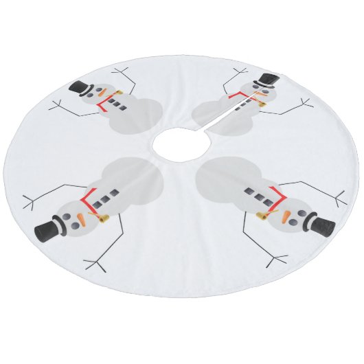 雪だるま霜の降りたのスカート フリース ツリースカート (アングル)