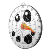 雪だるま霜の降りたの笑顔 ダーツボード (正面右)