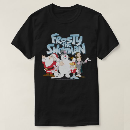 雪だるま霜の降りたグループショットのロゴSweatshirt Tシャツ (デザイン正面)