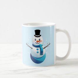 雪だるま霜の降りたコーヒーマグ コーヒーマグカップ