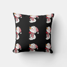 雪だるま霜の降りたデザインウィンターホリデーコレクション クッション